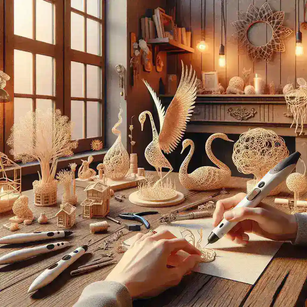 ¿Cuáles son algunos consejos para crear esculturas con bolígrafo 3D para la decoración del hogar?